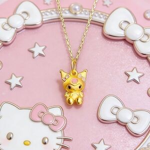 Sanrio Kuromi 24K Gold Necklace Premium Collectible
